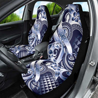 Aloha Blue Tribal Honu Tattoo Car Seat Cover LT9 - Polynesian Pride
