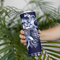 Aloha Blue Tribal Honu Tattoo Skinny Tumbler