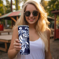 Aloha Blue Tribal Honu Tattoo Skinny Tumbler