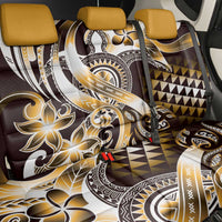 Aloha Gold Tribal Honu Tattoo Back Car Seat Cover LT9 - Polynesian Pride