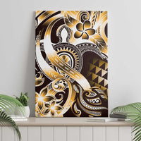 Aloha Gold Tribal Honu Tattoo Canvas Wall Art LT9 - Polynesian Pride