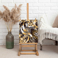 Aloha Gold Tribal Honu Tattoo Canvas Wall Art LT9 - Polynesian Pride