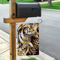 Aloha Gold Tribal Honu Tattoo Garden Flag