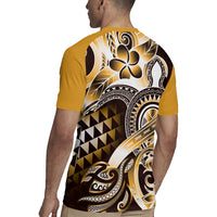 Aloha Gold Tribal Honu Tattoo Rugby Jersey