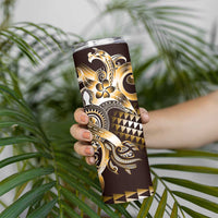 Aloha Gold Tribal Honu Tattoo Skinny Tumbler LT9 - Polynesian Pride