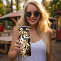 Aloha Gold Tribal Honu Tattoo Skinny Tumbler LT9 - Polynesian Pride