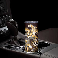 Aloha Gold Tribal Honu Tattoo Skinny Tumbler LT9 - Polynesian Pride