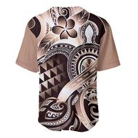 Aloha Mocha Mousse Tribal Honu Tattoo Baseball Jersey
