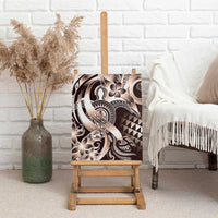Aloha Mocha Mousse Tribal Honu Tattoo Canvas Wall Art LT9 - Polynesian Pride