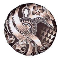 Aloha Mocha Mousse Tribal Honu Tattoo Spare Tire Cover LT9 - Polynesian Pride