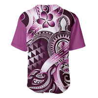Aloha Pink Tribal Honu Tattoo Baseball Jersey