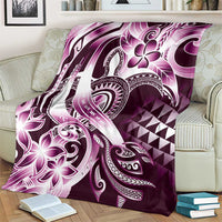 Aloha Pink Tribal Honu Tattoo Blanket LT9 - Polynesian Pride