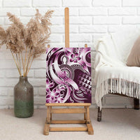 Aloha Pink Tribal Honu Tattoo Canvas Wall Art LT9 - Polynesian Pride
