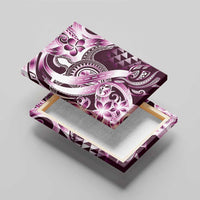 Aloha Pink Tribal Honu Tattoo Canvas Wall Art LT9 - Polynesian Pride
