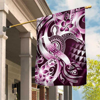 Aloha Pink Tribal Honu Tattoo Garden Flag LT9 House Flag Pink - Polynesian Pride