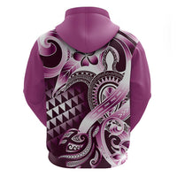 Aloha Pink Tribal Honu Tattoo Hoodie