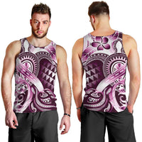 Aloha Pink Tribal Honu Tattoo Men Tank Top LT9 - Polynesian Pride