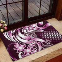 Aloha Pink Tribal Honu Tattoo Rubber Doormat LT9 - Polynesian Pride