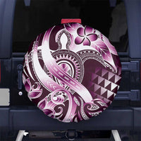 Aloha Pink Tribal Honu Tattoo Spare Tire Cover LT9 - Polynesian Pride