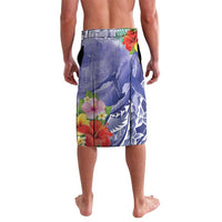 Personalised Chuuk States Humpback Whale Lavalava Polynesian Tropical Flowers LT9 - Polynesian Pride