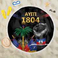 Haiti Independence Day Beach Blanket The First Black Republic Since 1804 LT9 One Size 150cm Blakc - Polynesian Pride