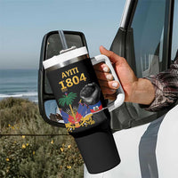 Haiti Independence Day Tumbler With Handle The First Black Republic Since 1804 LT9 - Polynesian Pride