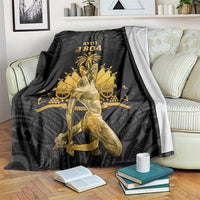 Haitian Negre Marron 1804 Blanket Black Polynesian Pattern LT9 Black - Polynesian Pride