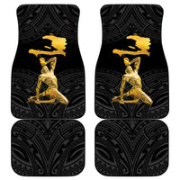 Haitian Negre Marron 1804 Car Mats Black Polynesian Pattern LT9 - Polynesian Pride