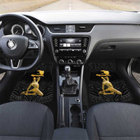 Haitian Negre Marron 1804 Car Mats Black Polynesian Pattern LT9 Set 2pcs - Front Black - Polynesian Pride