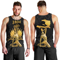 Haitian Negre Marron 1804 Men Tank Top Black Polynesian Pattern LT9 - Polynesian Pride