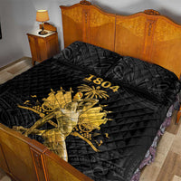 Haitian Negre Marron 1804 Quilt Bed Set Black Polynesian Pattern LT9 - Polynesian Pride