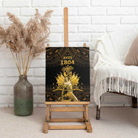 Haitian Negre Marron 1804 Canvas Wall Art Gold Polynesian Pattern LT9 - Polynesian Pride