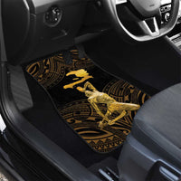 Haitian Negre Marron 1804 Car Mats Gold Polynesian Pattern LT9 - Polynesian Pride