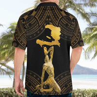 Haitian Negre Marron 1804 Hawaiian Shirt Gold Polynesian Pattern LT9 - Polynesian Pride