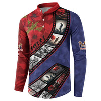 Personalised ANZAC Spirit 1915-2026 Filmstrip Tribute Button Sweatshirt Lest We Forget 25 April LT9 - Polynesian Pride