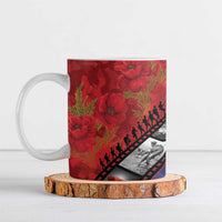 Personalised ANZAC Spirit 1915-2026 Filmstrip Tribute Ceramic Mug Lest We Forget 25 April LT9 Red - Polynesian Pride