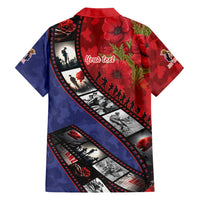 Personalised ANZAC Spirit 1915-2026 Filmstrip Tribute Family Matching Off The Shoulder Long Sleeve Dress and Hawaiian Shirt Lest We Forget 25 April