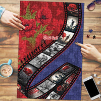 Personalised ANZAC Spirit 1915-2026 Filmstrip Tribute Puzzle Lest We Forget 25 April LT9 Red - Polynesian Pride
