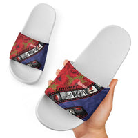 Personalised ANZAC Spirit 1915-2026 Filmstrip Tribute Slide Sandals Lest We Forget 25 April LT9 - Polynesian Pride