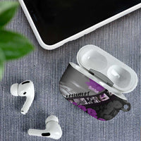 Personalised Remembering ANZAC Lest We Forget AirPods Case Vintage Film Frame Memorial Purple Poppy LT9 - Polynesian Pride