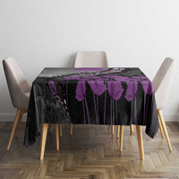 Personalised Remembering ANZAC Lest We Forget Tablecloth Vintage Film Frame Memorial Purple Poppy LT9 - Polynesian Pride