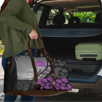 Personalised Remembering ANZAC Lest We Forget Travel Bag Vintage Film Frame Memorial Purple Poppy LT9 - Polynesian Pride