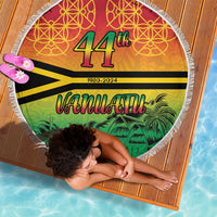 Hapi 44th Indipendens Dei Vanuatu Beach Blanket Yumi 1980 with Vanuatuan Beach Landscape LT9 - Polynesian Pride