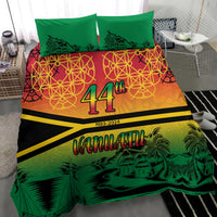 Hapi 44th Indipendens Dei Vanuatu Bedding Set Yumi 1980 with Vanuatuan Beach Landscape LT9 - Polynesian Pride