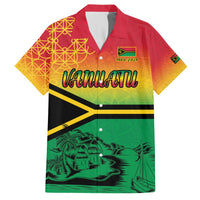 Hapi 44th Indipendens Dei Vanuatu Hawaiian Shirt Yumi 1980 with Vanuatuan Beach Landscape LT9 Reggae - Polynesian Pride
