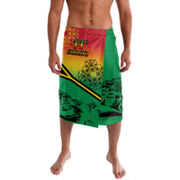 Hapi 44th Indipendens Dei Vanuatu Lavalava Yumi 1980 with Vanuatuan Beach Landscape LT9 Reggae - Polynesian Pride