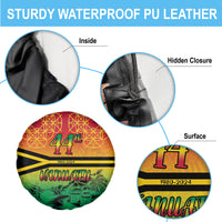 Hapi 44th Indipendens Dei Vanuatu Spare Tire Cover Yumi 1980 with Vanuatuan Beach Landscape LT9 - Polynesian Pride