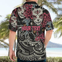 Personalized Japanese Kitsune Mask Hawaiian Shirt With Polynesian Arty Style LT9 - Polynesian Pride