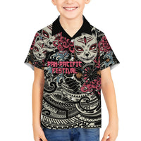 Personalized Japanese Kitsune Mask Hawaiian Shirt With Polynesian Arty Style LT9 - Polynesian Pride
