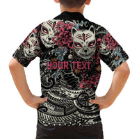 Personalized Japanese Kitsune Mask Hawaiian Shirt With Polynesian Arty Style LT9 - Polynesian Pride